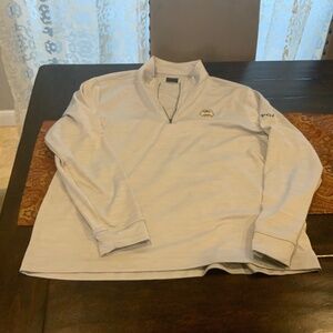 GREG NORMAN 1/4 zip golf PULLOVER in LIGHT GRAY HEATHER, size L, NWOT,MSRP$89.50